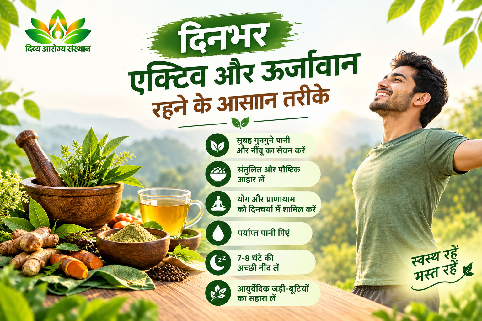 दिनभर एक्टिव और ऊर्जावान रहने के आसान तरीके
