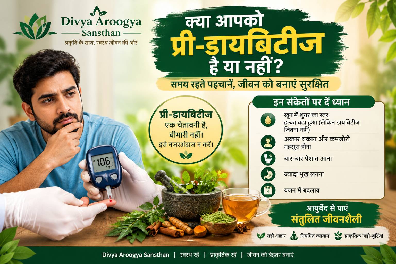 क्या आपको प्री-डायबिटीज है या नहीं? जानिए संकेत !